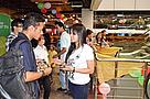 WWF Nepal staff interacting with visitors in a popular mall on Global Tiger Day