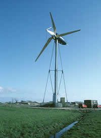 Wind generator Koldby, Waddensea, Denmark.