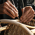 Rattan handicraft.