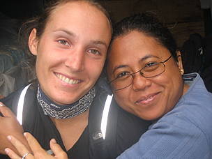 Claire Balbo & Sahondra (WWF's Volunteer co-ordinator in Madagascar) 
© WWF / Corinne Eisenring