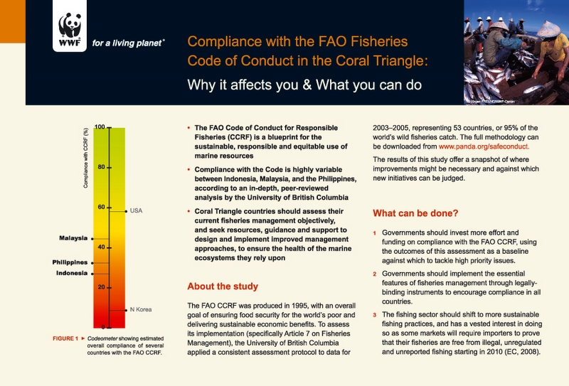 Compliance with the FAO Fisheries Code of Conduct in the Coral Triangle ...