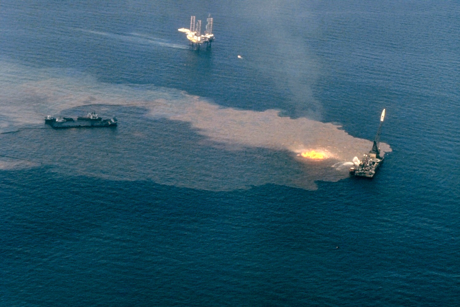 The IXTOC I oil well blowout in the Gulf of Mexico in 1979.